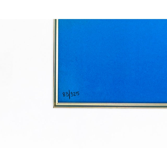 Contemporary Spring Reflection, Hand Signed Serigraph, Edition of 325, 43 X 43 In. Framed For Sale - Image 3 of 3