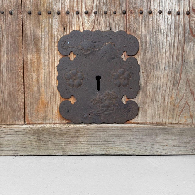 Antique Japanese Wooden Rolling Door, 1890s For Sale - Image 6 of 18