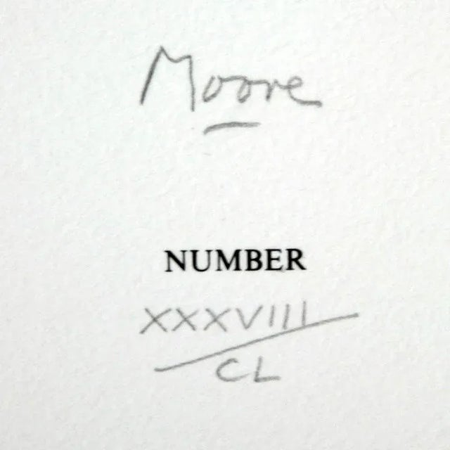 1970s Modern Henry Moore Lithograph Original Ltd. Edition "Forest" For Sale - Image 4 of 9