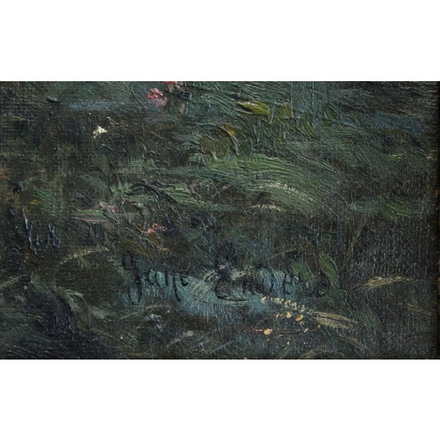 Early 20th Century "Country Road" Landscape Oil Painting by Jane Enders, Framed For Sale - Image 4 of 7