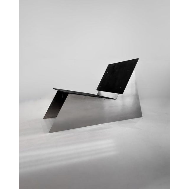 Lounge Chair in Aluminium and Blackwood by Case Studios | Chairish