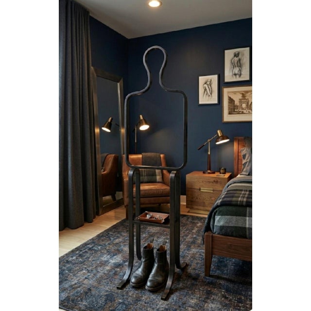 Vintage Andropormorphic Figurative Silhouette Bent Woodined Men's Valet Coat Stand For Sale - Image 12 of 13