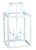 Soft Blue & Gold Lantern - Large, 29" For Sale