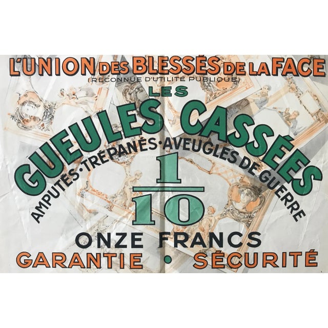 Paper 1937 French Horse Race Poster, Grand Prix De Paris For Sale - Image 7 of 9