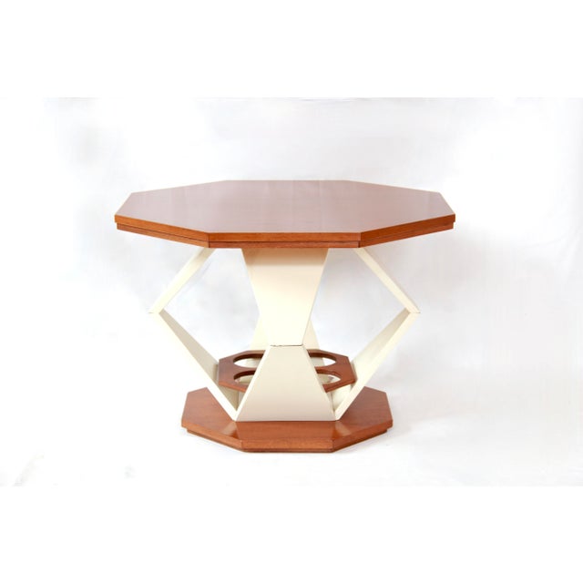 1970s Space Age Coffee Table with Bottle Holder, Italy, 1970s For Sale - Image 5 of 9