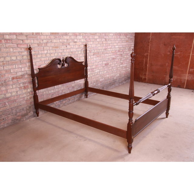 Ethan Allen Court Collection Mahogany Four Poster Queen Size