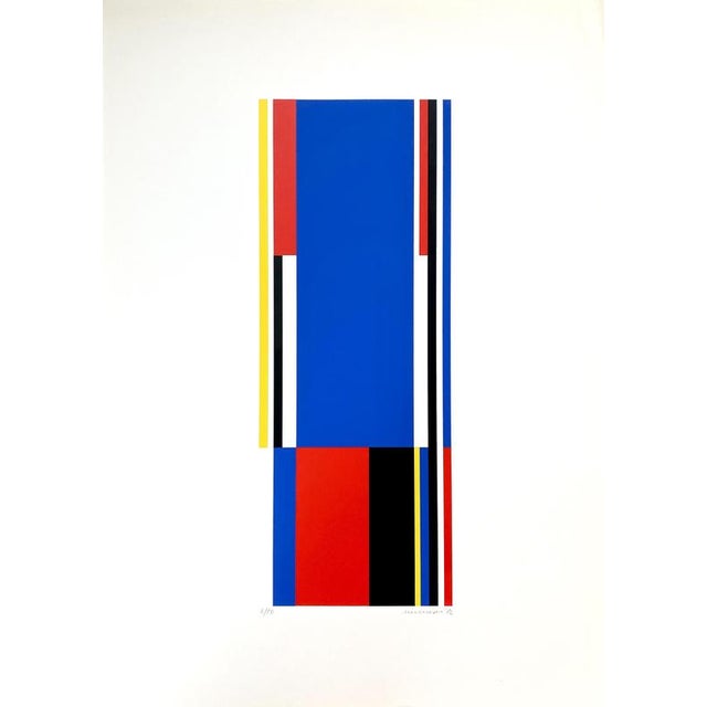 Jo Niemeyer, Construction, 1982, Serigraph, Cardboard For Sale - Image 6 of 7