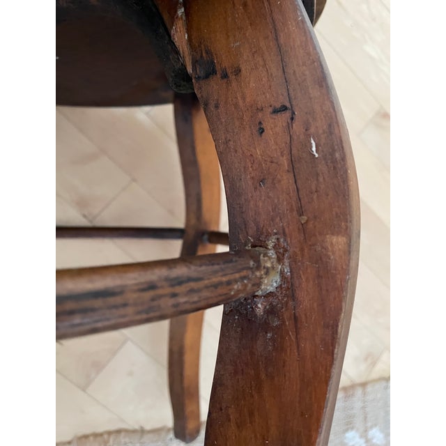 American Antique Round Barrel Back Spindle Chair For Sale - Image 3 of 12