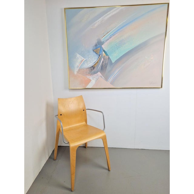 Lee Reynolds, Abstract Composition, 1980s, Acrylic Painting on Canvas, Framed For Sale - Image 3 of 8