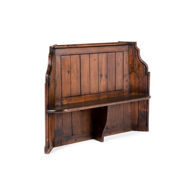 Scottish Chapel Bench in Pitch Pine For Sale - Image 4 of 16
