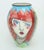 Tall, slender and elegant with a definitive 1980's vibe...this Denise Ford hand painted ceramic vase is decorated with the...