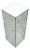 Mid Century Modern Pedestal Mirror Square Table Display Art Glass Rectangular For Sale