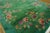1920s Green Floral Modern Antique Chinese Art Deco Rug 8' 8"x11' 4" Handknotted Wool Carpet For Sale - Image 4 of 7