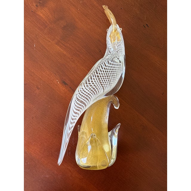 Glass Mid-Century Murano Style Glass Birds— A Pair For Sale - Image 7 of 11