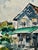 Original watercolor on paper by Henry Emil Salloch, also known as Heinz Emil Salloch, the German-born American artist and...