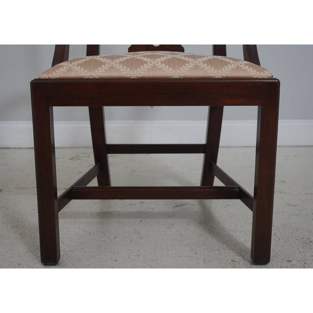 Set of 8 Henkel Harris Mahogany Dining Chairs For Sale - Image 9 of 18