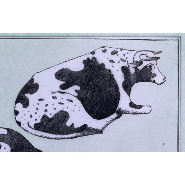 François-Xavier Lalanne (1927-2008) Les Vaches (the cows), 2004 Original print (heliogravure enhanced with colour...