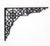 Traditional Mid 20th Century Eastlake 9 X 7 In. Black Cast Iron Shelf Bracket For Sale - Image 3 of 4