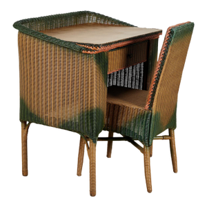 Two Piece Set of Antique Wicker by Lloyd Loom