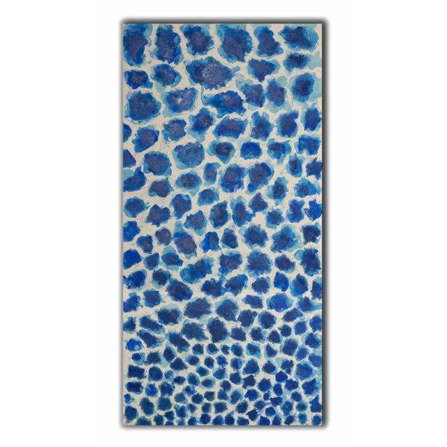 Giorgio Lo Fermo, Blue Spots, Original Oil on Canvas, 2021 For Sale - Image 4 of 5