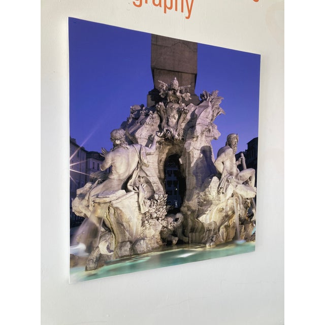 Modern William Gray Harris Photograph on Canvas “ Four Rivers Fountain, Piazza Navona" For Sale - Image 3 of 10