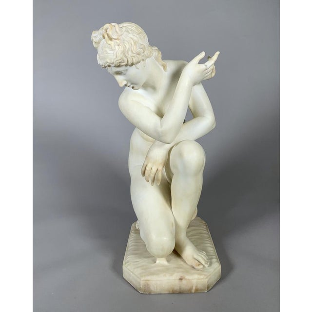 White Neoclassical Artist, Venus Bathing, Early 19th Century, White Marble For Sale - Image 8 of 11