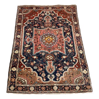 Malayer Floral Medallion Rug by Ignoto for Ignoto For Sale