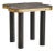 Vintage French Slate + Brass Side Table Signed MARLO For Sale