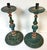 Baroque Pair Tuscan Polychrome Wooden Altar Candlesticks, Worn Patina, 18th / 19th C. For Sale - Image 3 of 17