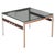 Scandinavian Coffee Table in Metal, Teak and Smoked Glass Denmark 1960 For Sale - Image 15 of 15