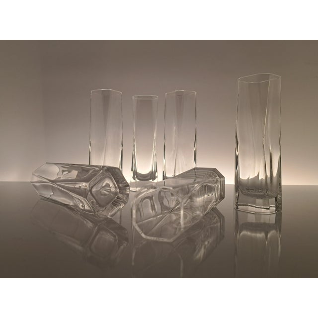 Mid-Century Modern Vintage Crystal Shot Glasses by Cini Boeri for Arnolfo Di Cambio, 1970s, Set of 6 For Sale - Image 3 of 10