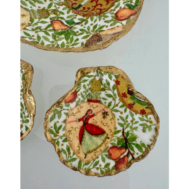 Handmade Seashell Holiday Ornaments & Trinkets Dishes. For Sale In Naples, FL - Image 6 of 9