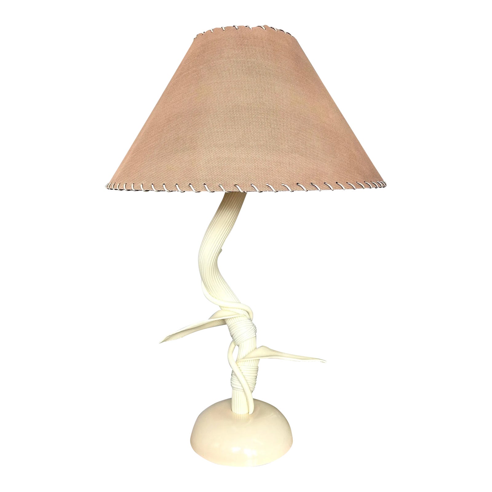 Vintage 1970s Olympia Leaf & Vine Table Lamp | Chairish