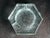 Transparent Extra Large MCM Ice Glass Hexagon Ashtray For Sale - Image 8 of 9