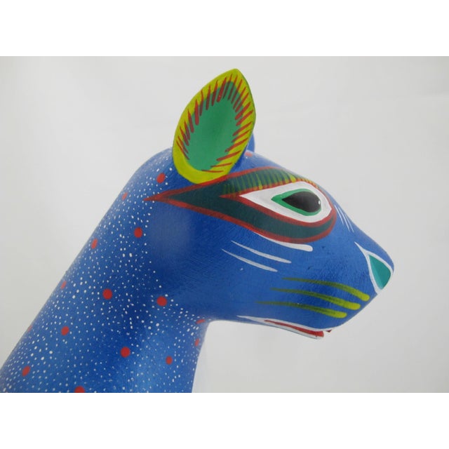 Wood Oaxacan Alebrije Squirrel Wood Carving Mexico Folk Art Figure Sculpture For Sale - Image 7 of 12