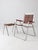 Mid-Century Aluminum & Wood Slat Chair With Side Table Set For Sale - Image 4 of 17