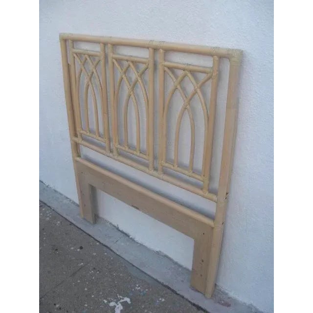 McGuire Organic Modern Bamboo Rattan Twin Headboard For Sale In Los Angeles - Image 6 of 8