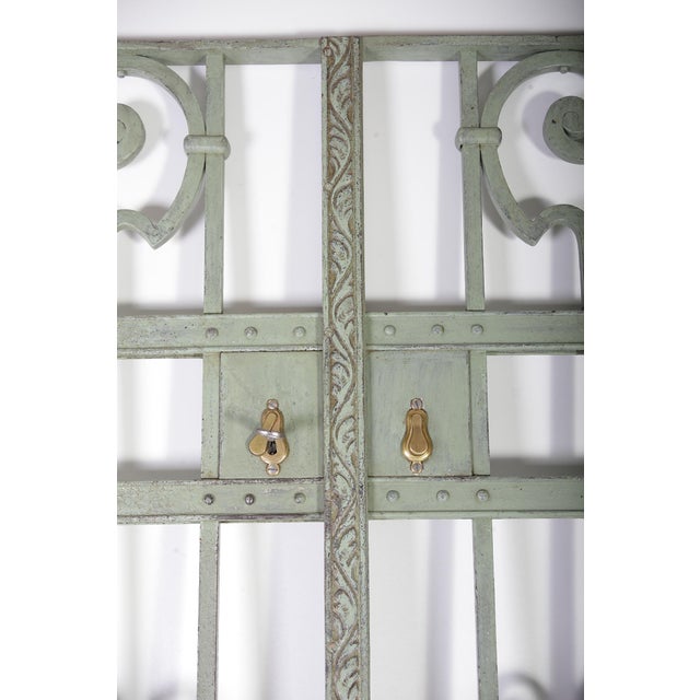 Interior original light green iron wrought double doors in excellent condition. Light restoration works to very well...