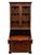 English Mahogany Secretary Desk with Glass-Fronted Cabinet, 1920s For Sale - Image 3 of 8