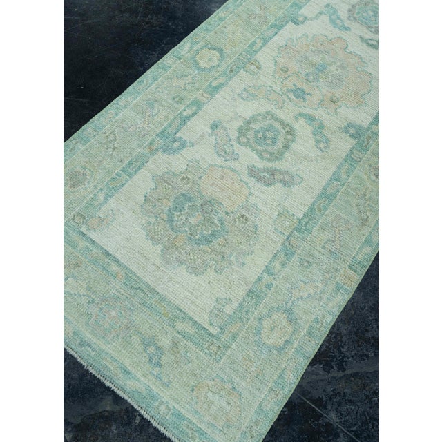 Turkish Turkish Oushak Rug 2'8" x 18'8" #19274 For Sale - Image 3 of 8