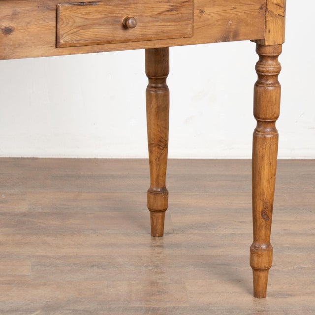 19th Century Pine Side Table With Drawer, Denmark For Sale - Image 9 of 10