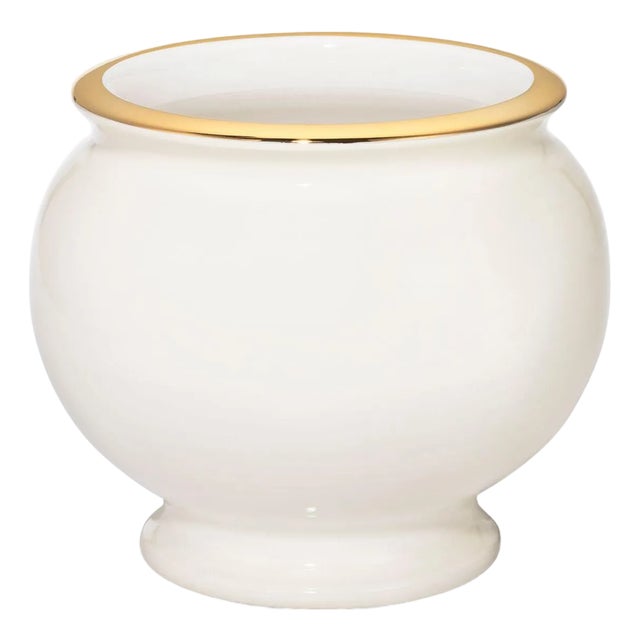 AERIN Siena Cachepot, Cream For Sale