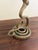 Antique French Brass Serpent Snake Candle Holders, Pair For Sale - Image 12 of 14