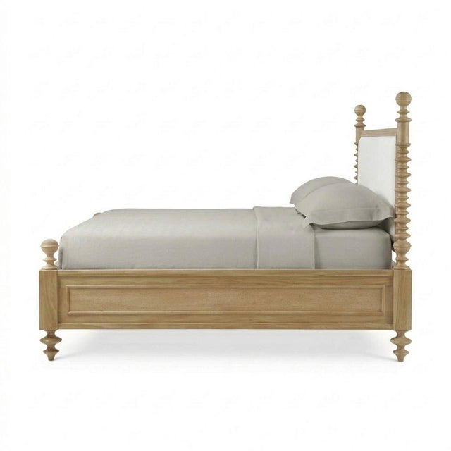 Queen Bed combines timeless English craftsmanship with a touch of modern refinement. Handcrafted from solid mahogany and...