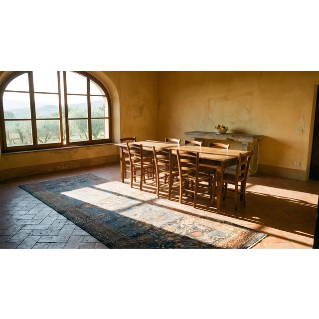 Beautiful Antique Persian Malayer Runner With All-Over Herati Pattern For Sale - Image 11 of 13
