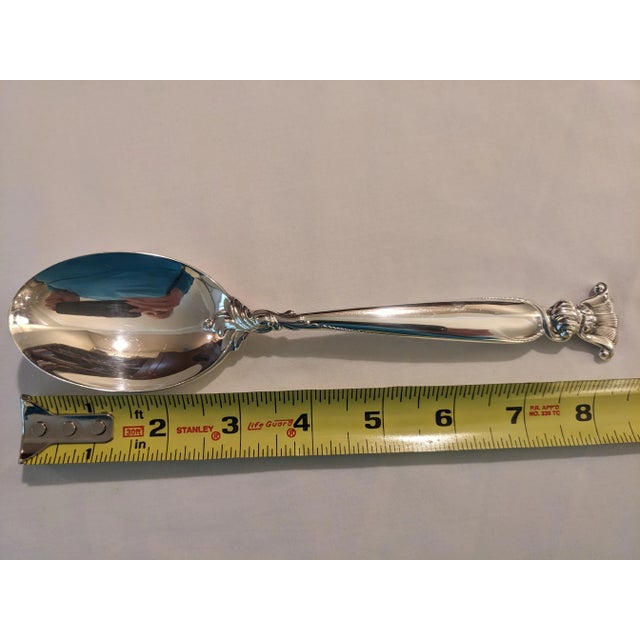 Silver Sterling Silver Wallace "Romance of the Sea" Tablespoon, No Monogram For Sale - Image 8 of 11