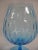 1960s 1960s Empoli Aqua Blue Optic Glass Snifter Vase For Sale - Image 5 of 13