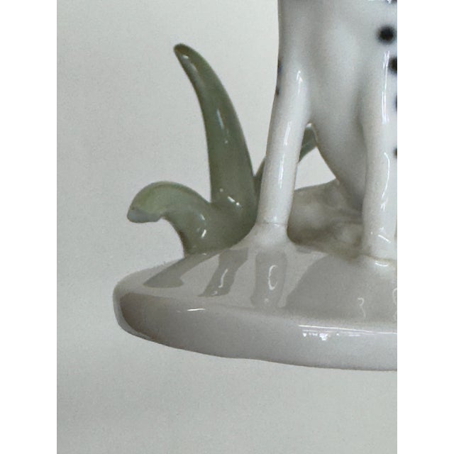 Early 20th Century Metzler and Ortloff Dalmatian No 5601 Porcelain Dog Miniature Figurine 4523b For Sale - Image 15 of 16