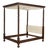 Baker Furniture Britannia Walnut Full-Size Four-Poster Canopy Bed Frame For Sale