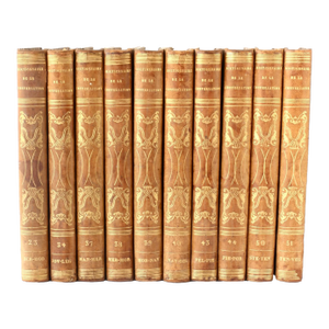 1837 French "Dictionnaire De La Conversation Et De La Lecture" Books, Set of 10